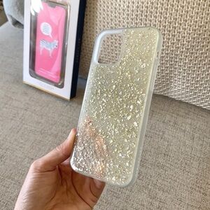 🪞 NEW in box dabney lee foil flakes in silver frosted iPhone case size 6.1